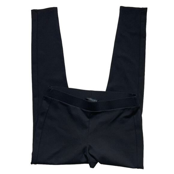 Joan Vass High Rise Pants Womens Medium Skinny Leg Stretch Black Trouser NWT - Picture 4 of 10